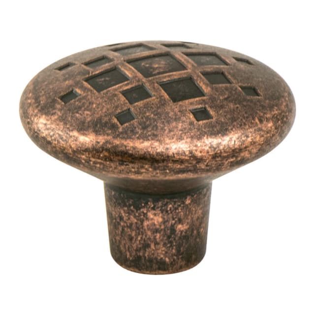 Berenson Overture Series Rustic Copper 1-5/16" (33 mm) Diameter Knob, - 7117-1RC-C