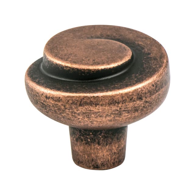 Berenson Sonata Series Rustic Copper 1-3/16" (30 mm) Diameter Knob, - 7129-1RC-C