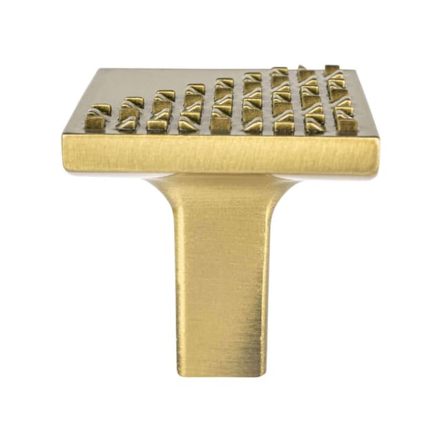 Berenson Rogue Series Modern Brushed Gold 1-3/16" (30 mm) L x 1-3/16" (30 mm) W Knob, - 8102-1MDB-P