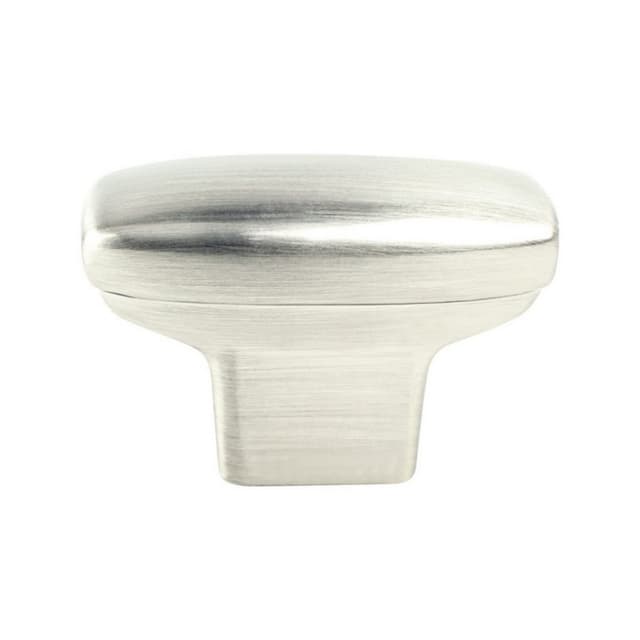 Berenson Transitional Advantage One Series Brushed Nickel 1-7/16" (37 mm) L x 11/16" (17 mm) W Knob, - 9181-1BPN-P