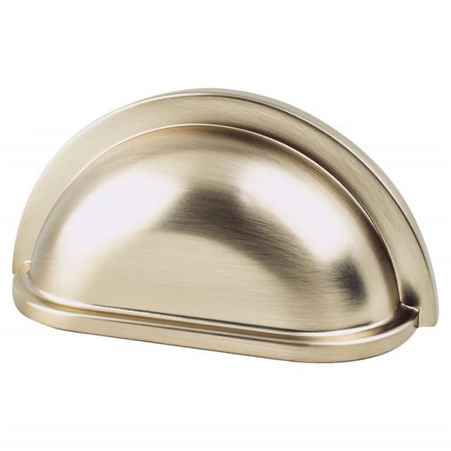 Berenson Traditional Advantage Three Series 3" (76 mm) Center to Center Champagne Cup Pull, - 9191-10CZ-P