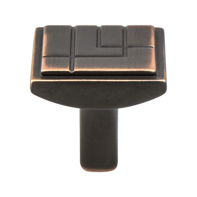 Berenson Oak Park Series Verona Bronze 1-1/8" (29 mm) L x 1-1/8" (29 mm) W Knob, - 9218-10VB-P