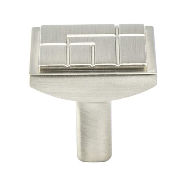 Berenson Oak Park Series Brushed Nickel 1-1/8" (29 mm) L x 1-1/8" (29 mm) W Knob, - 9220-1BPN-P