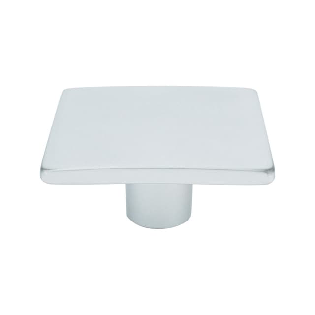 Berenson Wave Series Dull Chrome 1-15/16" (49 mm) L x 1-15/16" (49 mm) W Knob, - 9320-10DC-C