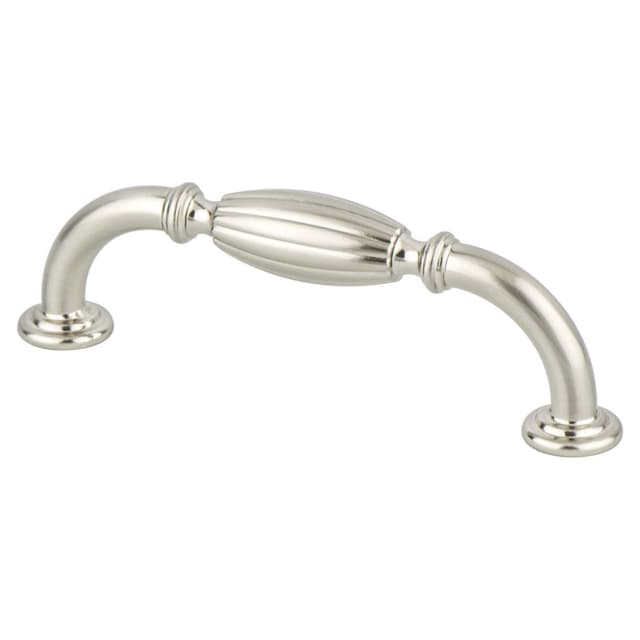 Berenson Advantage Plus Five Series 3-3/4" (96 mm) Center to Center Brushed Nickel Pull, - 9393-1BPN-P