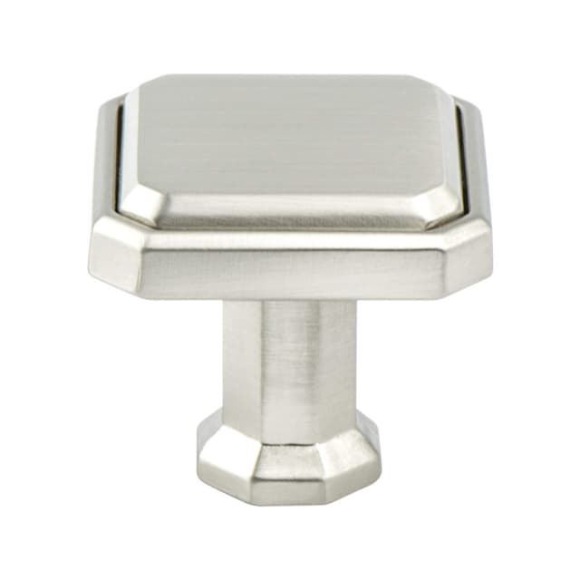 Berenson Harmony Series Brushed Nickel 1-3/16" (30 mm) L x 1-3/16" (30 mm) W Knob, - 9462-1BPN-P