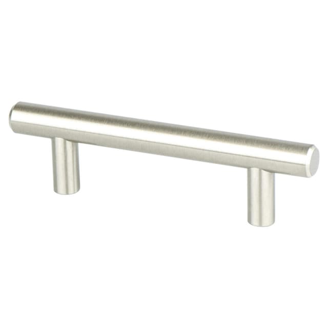 Berenson Steel Series 3" (76 mm) Center to Center Satin Nickel Pull, - 9557-2BPN-P