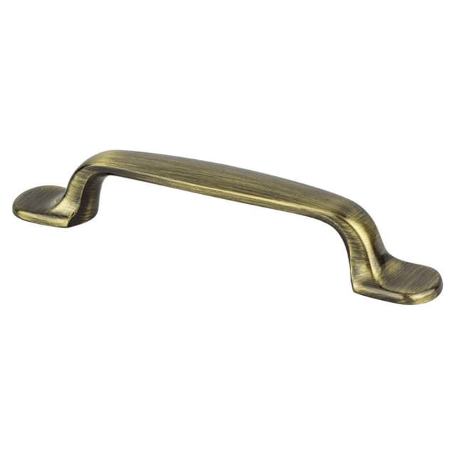 Berenson Euro Moderno Series 3-3/4" (95 mm) Center to Center Brushed Antique Brass Pull, - 9721-1BAB-P