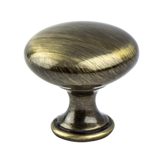 Berenson Euro Moderno Series Brushed Antique Brass 1-3/16" (30 mm) Diameter Knob, - 9724-1BAB-P
