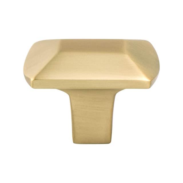 Berenson Laura Series Modern Brushed Gold 1-7/16" (37 mm) L x 1" (25 mm) W Knob, - 9818-1MDB-P