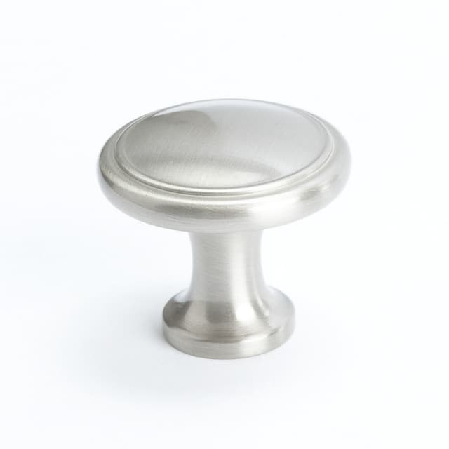 Berenson American Classics Series Brushed Nickel 1-1/8" (28.5 mm) Diameter Knob, - 9924-1BPN-P