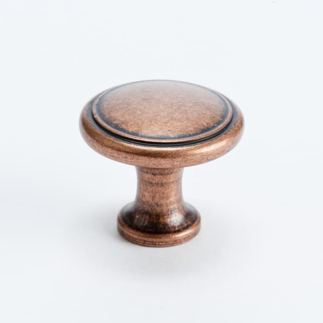 Berenson American Classics Series Weathered Copper 1-1/8" (28.5 mm) Diameter Knob, - 9925-1WC-P
