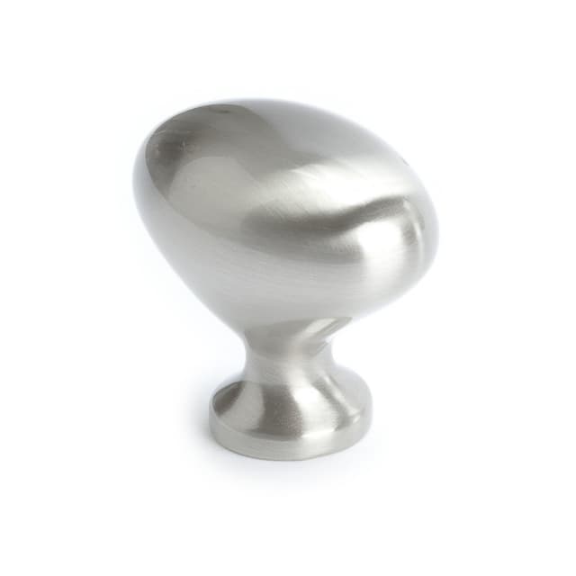 Berenson American Classics Series Brushed Nickel 1-5/16" (33 mm) L x 7/8" (22 mm) W Knob, - 9937-1BPN-P