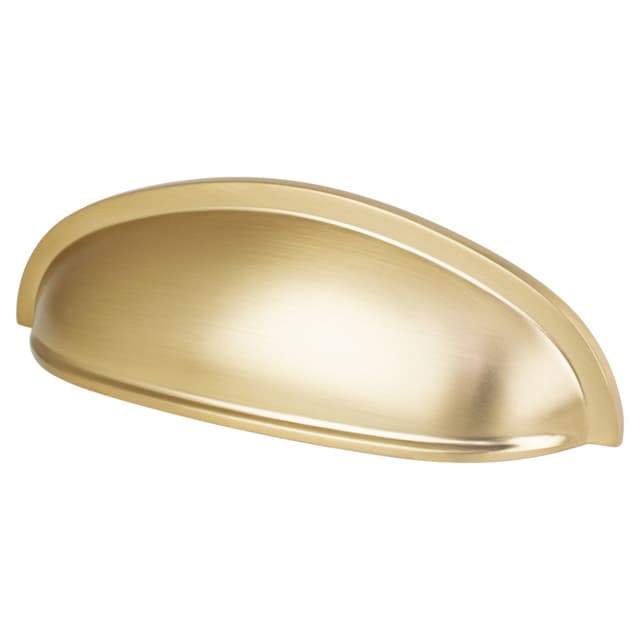 Berenson Cup Pull Series 3" (76 mm) Center to Center Modern Brushed Gold Cup Pull, - 9946-1MDB-P