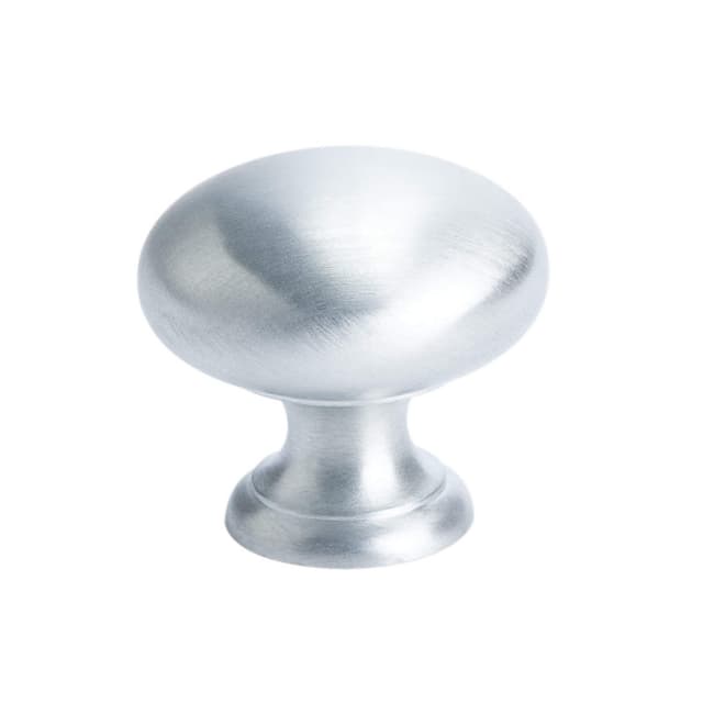 Berenson Plymouth Series Satin Chrome 1-1/4" (32 mm) Diameter Knob, - 9958-1SC-P