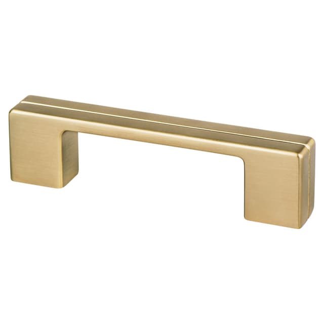 3"/96mm Skyline Handle Pull, Modern Brushed Gold, 4-3/16" Length