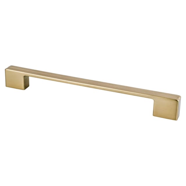 Berenson Skyline Series 8-13/16" (224 mm) Center to Center Modern Brushed Gold Pull, - 9978-1MDB-P