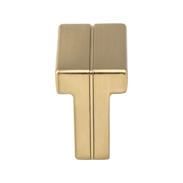 Berenson Skyline Series Modern Brushed Gold 1-3/8" (35 mm) L x 3/4" (19 mm) W Knob, - 9995-1MDB-P