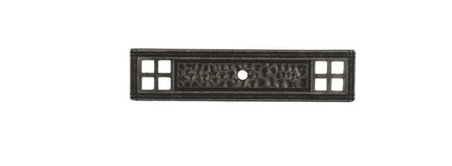 Pro Value Elite I Series Zinc Die Cast Knob Backplates 4-1/8" Length Weathered Nickel, SZELI7-WN