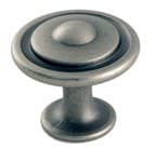 Pro Value Premiere Series Weathered Nickel 1-1/4" (32 mm) Diameter Knob, - SZPR1-WN