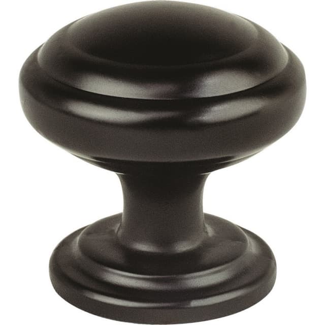 Pro Value Preferred Series Matte Black 1-1/4" (32 mm) Diameter Knob, - SZPF1-MB