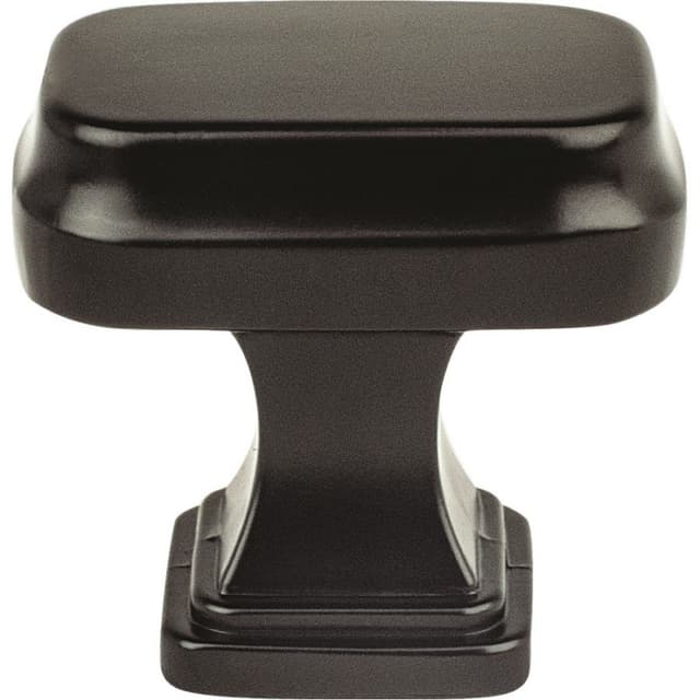 Pro Value Preferred Series Matte Black 1-5/16" (33 mm) L x 15/16" (24 mm) W Knob, - SZPF2-MB