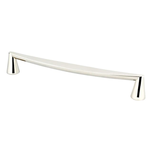 Berenson Domestic Bliss Series 8-13/16" (224 mm) Center to Center Polished Nickel Pull, - 2354-1014-P
