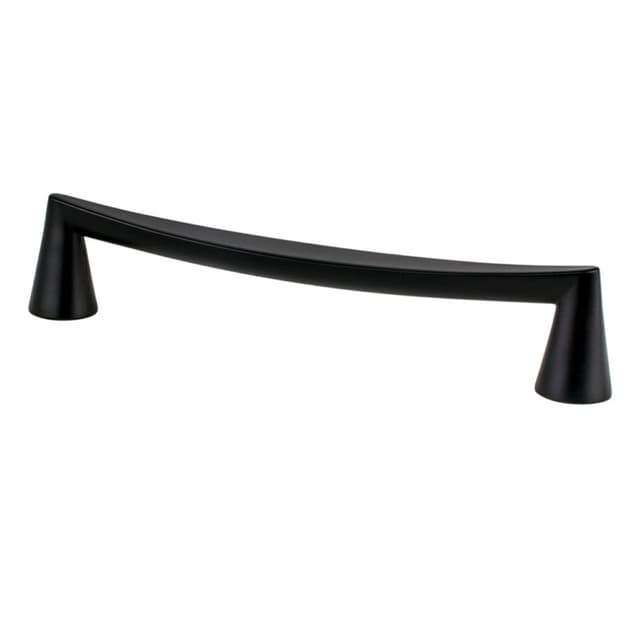 Berenson Domestic Bliss Series 6-5/16" (160 mm) Center to Center Matte Black Pull, - 2402-1055-P