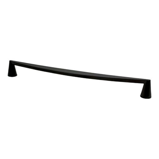 Berenson Domestic Bliss Series 12-5/8" (320 mm) Center to Center Matte Black Pull, - 2410-1055-P