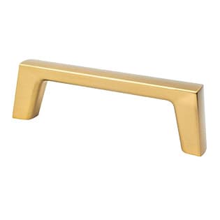 Berenson Brookridge Series 3-3/4" (96 mm) Center to Center Modern Brushed Gold Pull, - 2619-1MDB-P