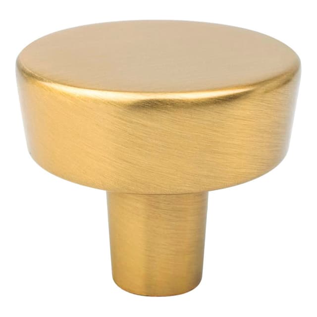 Berenson Brookridge Series Modern Brushed Gold 1-9/32" (32.5 mm) Diameter Knob, - 2644-1MDB-P