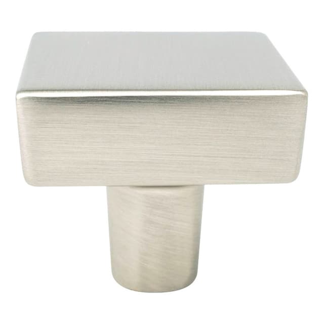 Berenson Brookridge Series Brushed Nickel 1-3/8" (35 mm) L x 1-3/8" (35 mm) W Knob, - 2645-1BPN-P