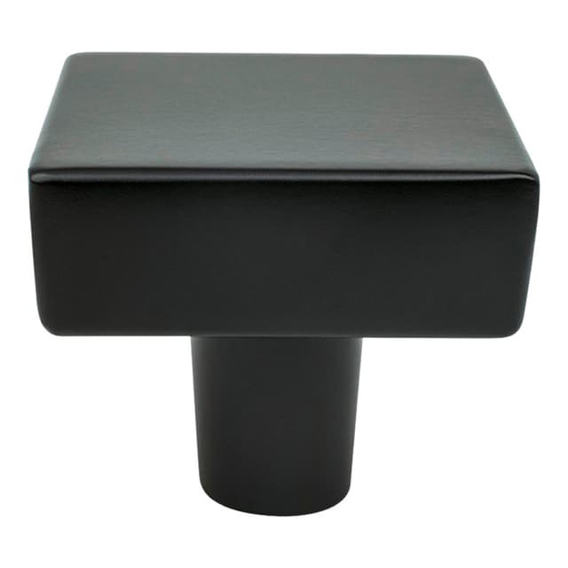 Berenson Brookridge Series Matte Black 1-3/8" (35 mm) L x 1-3/8" (35 mm) W Knob, - 2646-1055-P