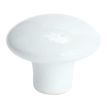 Berenson Concord Series Ceramic White 1-3/8" (35 mm) Diameter Knob, - 2880-539-P