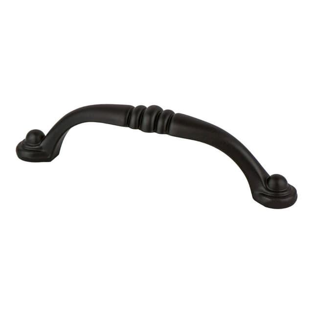 Berenson Euro Tradition Series 3-3/4" (95 mm) Center to Center Matte Black Pull, - 2937-155-P