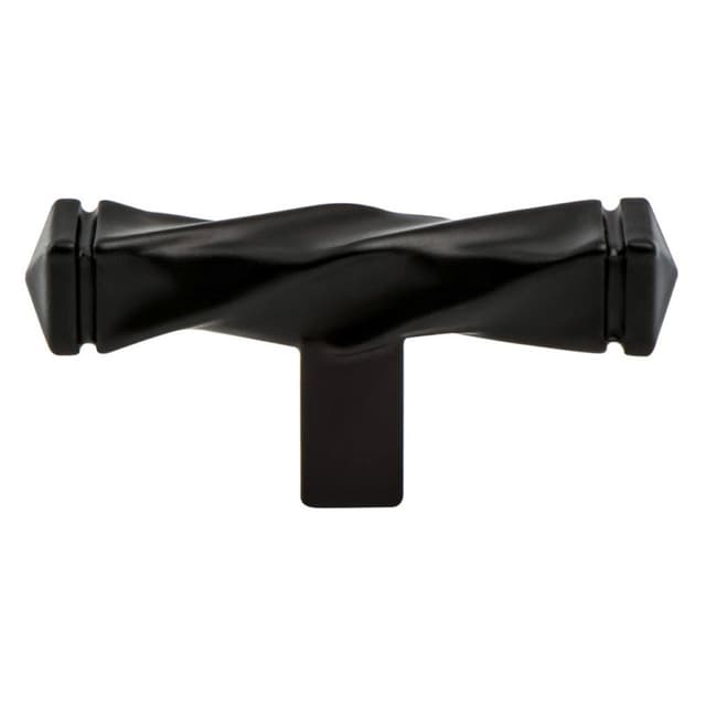 Berenson Rhapsody Series Black 2-1/2" (64 mm) L x 1/2" (12.5 mm) W Knob, - 3046-155-P