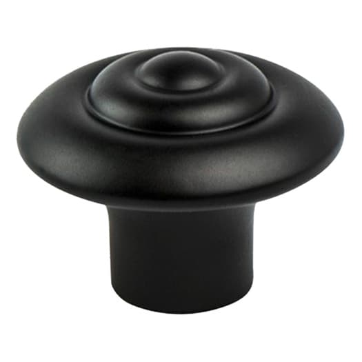Berenson Rhapsody Series Black 1-1/4" (32 mm) Diameter Knob, - 3055-155-P