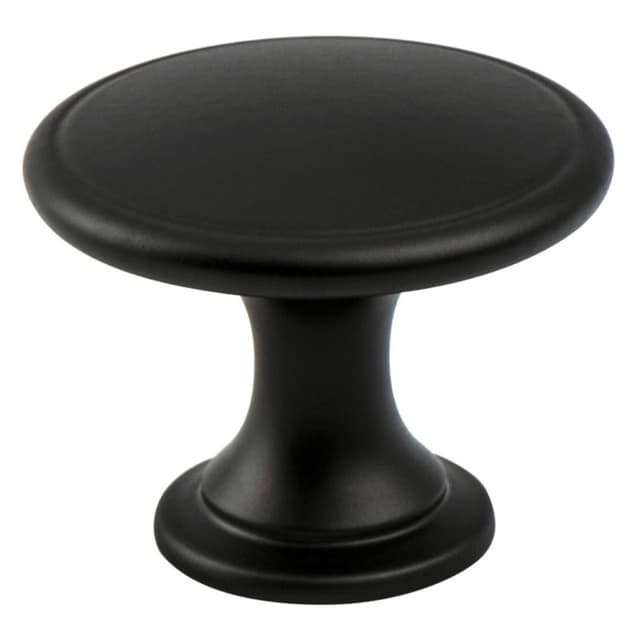 Berenson Alto Series Matte Black 1-3/4" (44 mm) Diameter Knob, - 4106-4055-P