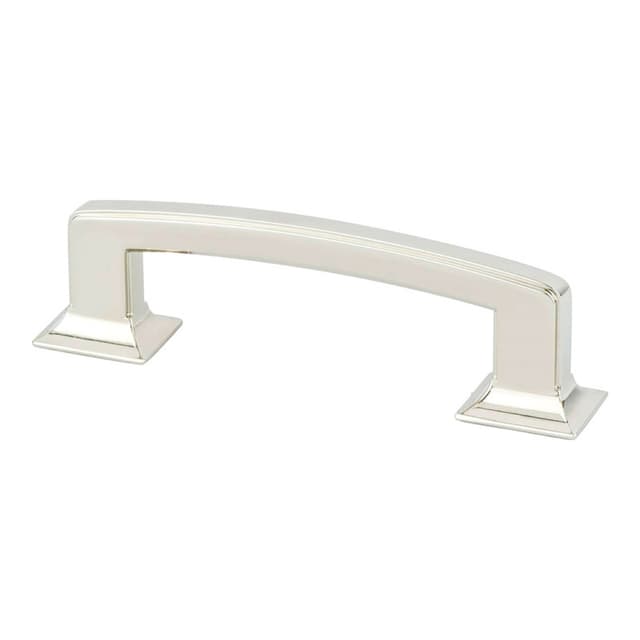 Berenson Designers Group Ten Series 3-3/4" (96 mm) Center to Center Polished Nickel Pull, - 4140-1014-P