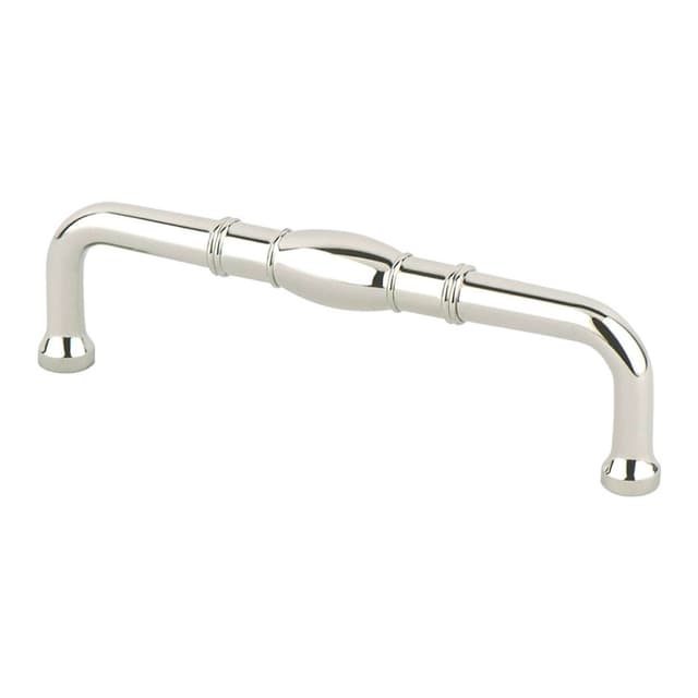 Berenson Designers Group Ten Series 4" (102 mm) Center to Center Polished Nickel Pull, - 4147-1014-P