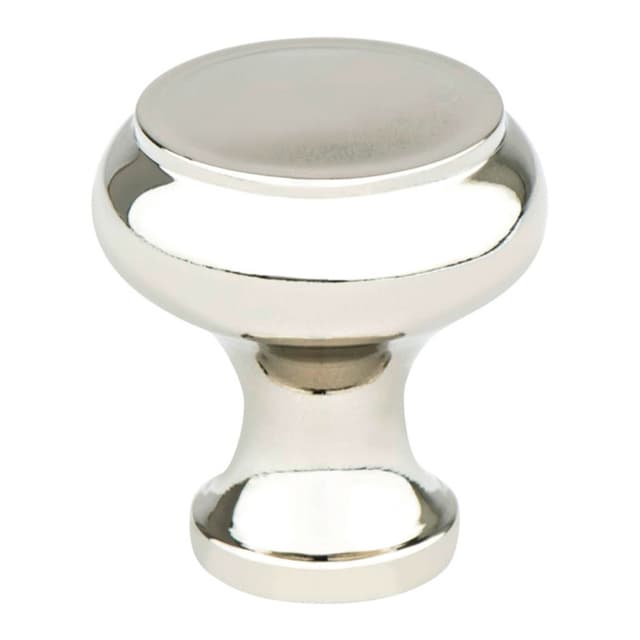 Berenson Designers Group Ten Series Polished Nickel 1-1/4" (32 mm) Diameter Knob, - 4150-1014-P