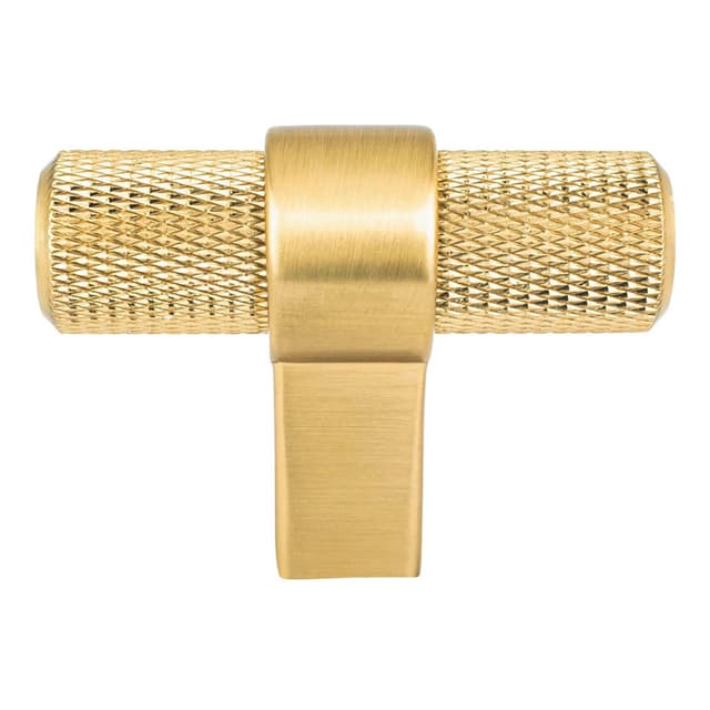 Berenson Radial Reign Series Modern Brushed Gold 2" (51 mm) L x 23/32" (18 mm) W Knob, - 5048-4MDB-P