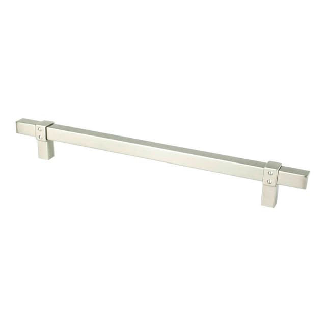 Berenson Rivet Rebel Series 8-13/16" (224 mm) Center to Center Brushed Nickel Pull, - 5082-4BPN-P