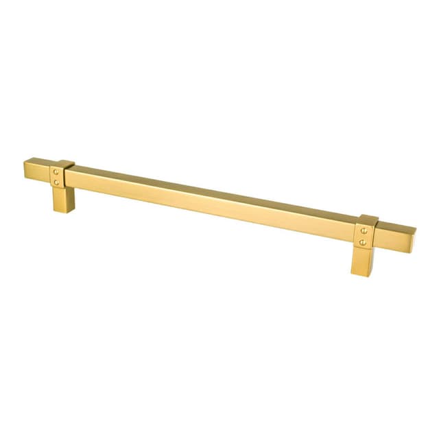 Berenson Rivet Rebel Series 8-13/16" (224 mm) Center to Center Modern Brushed Gold Pull, - 5106-4MDB-P
