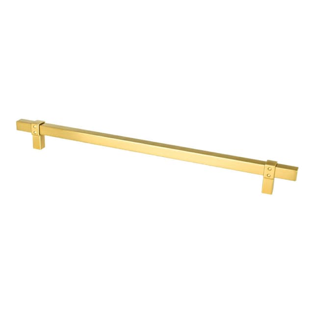 Berenson Rivet Rebel Series Modern Brushed Gold 12" (305 mm) Center to Center Appliance Pull, -5107-4MDB-P