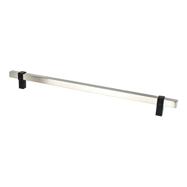 Berenson Rivet Rebel Series Brushed Nickel/Matte Black 12" (305 mm) Center to Center Appliance Pull, -5125-4BPN55-P