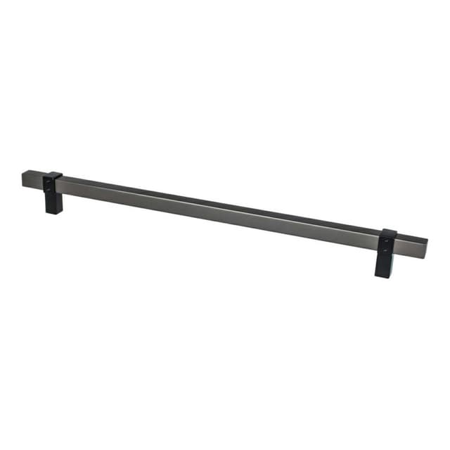 Berenson Rivet Rebel Series Slate/Matte Black 12" (305 mm) Center to Center Appliance Pull, -5131-4SLT55-P