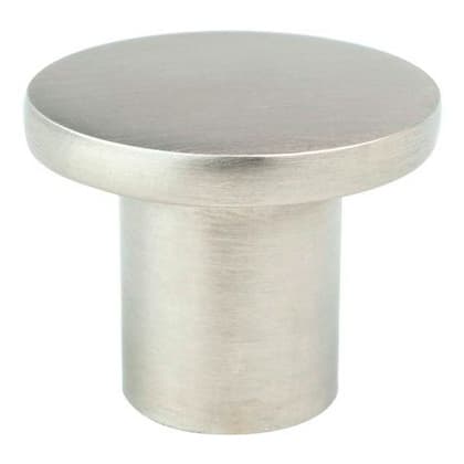 Berenson-R.Christensen Disc Series Brushed Nickel 1-3/32" (28 mm) Diameter Knob, - 6079-1BPN-C