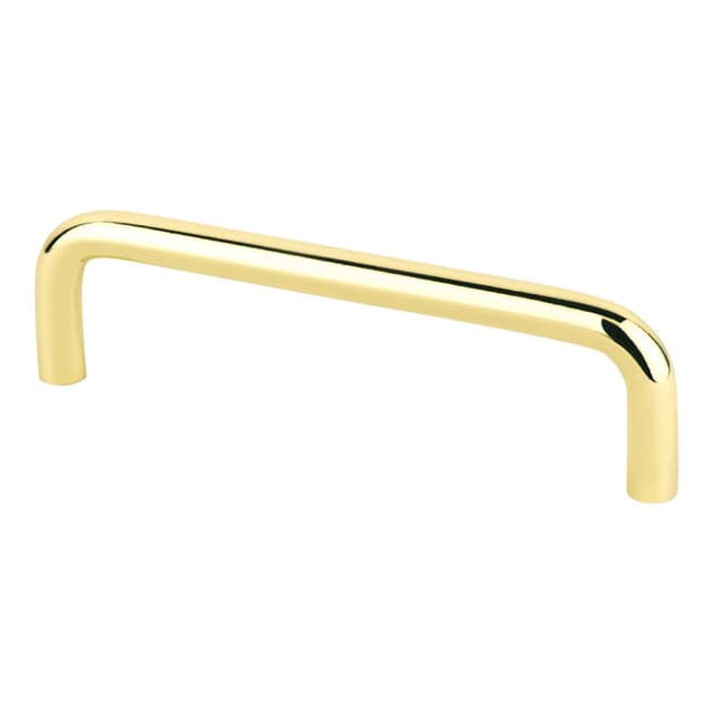 Berenson ZZ Series 4" (102 mm) Center to Center Polished Brass Pull, - 6150-203-P