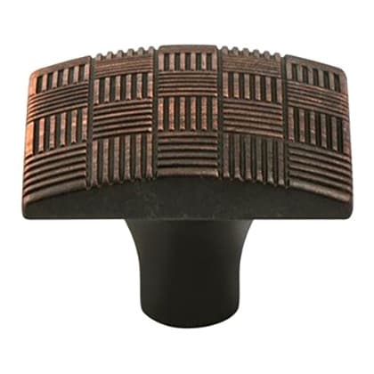 Berenson Virtuoso Series Verona Bronze 1-1/8" (28.5 mm) L x 1-1/8" (29 mm) W Knob, - 7142-10VB-P